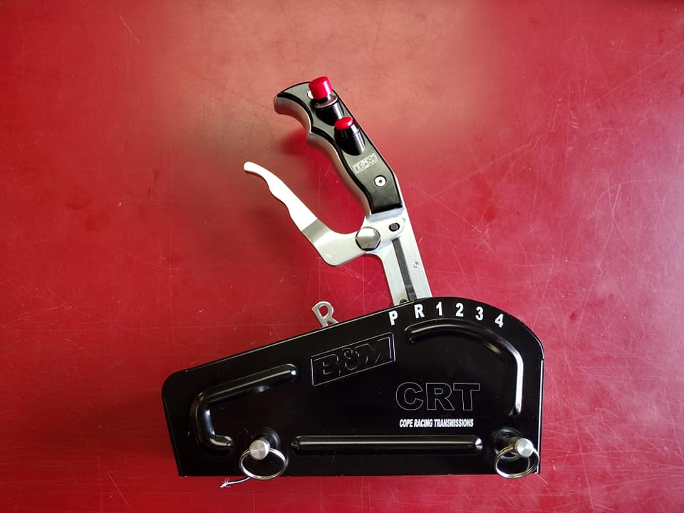 B&M 4 SPEED REVERSE MANUAL SHIFTER WITH BUTTONS CRT